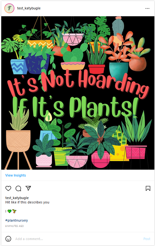 IG plant graphic post